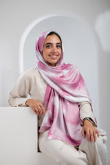 Graphite Satin Scarf