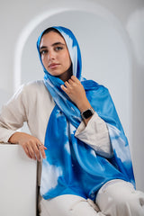 Graphite Satin Scarf