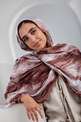 Marble Satin Scarf