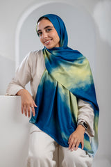Midnight Satin Scarf