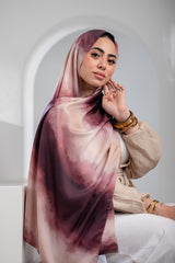 Midnight Satin Scarf