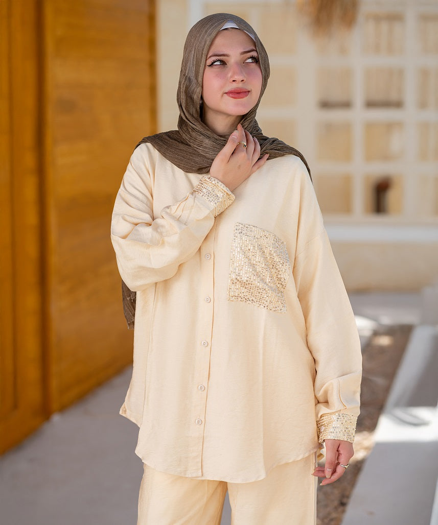 Golden Linen Set