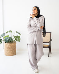 Linen Set - Light Grey