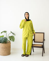 Linen Set - Lime