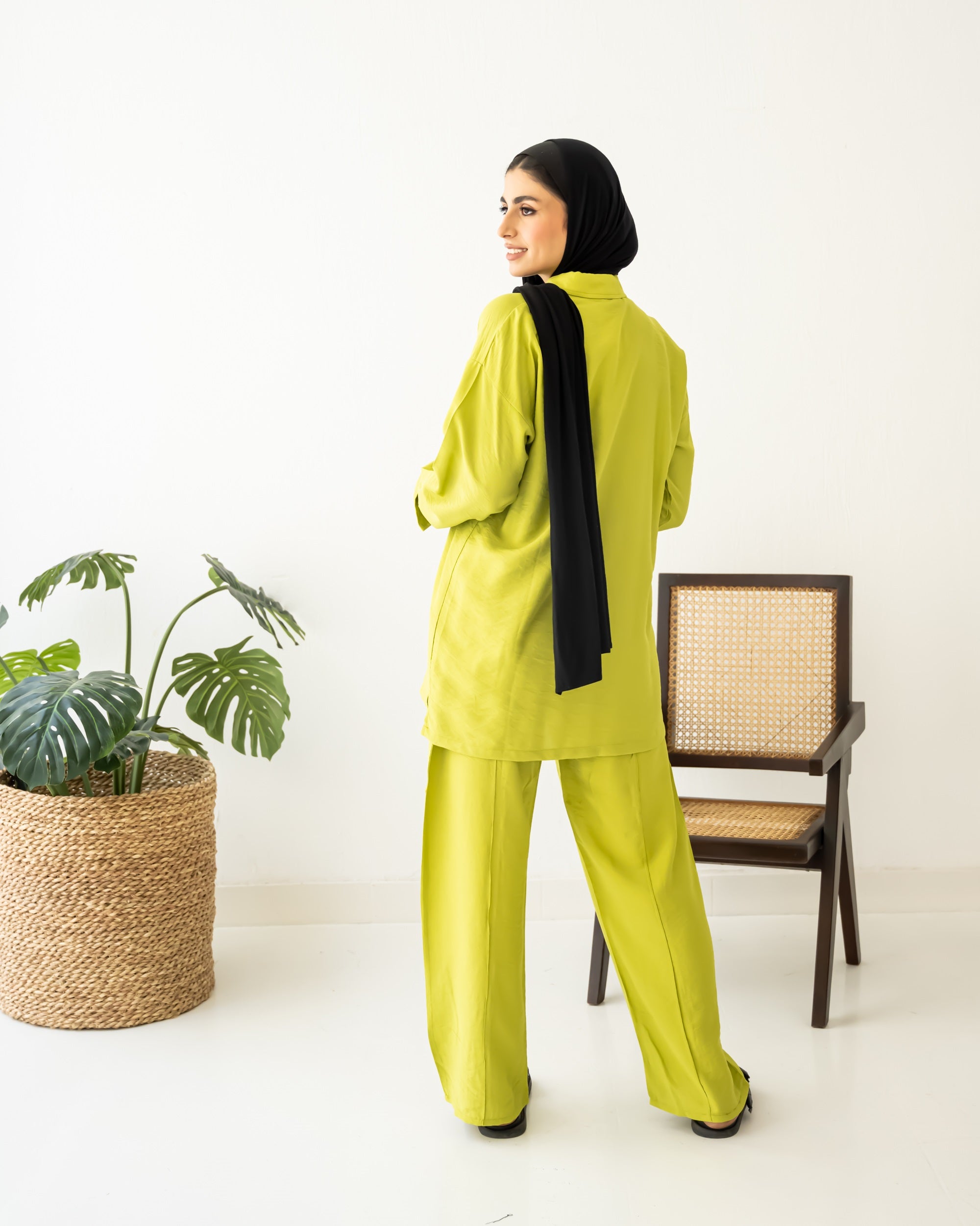 Linen Set - Lime