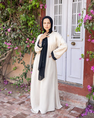 Linen Abaya – Beige