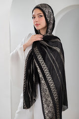 Golden Eclipse Linen Scarf