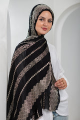 Midnight Spark Linen Scarf