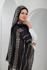 Golden Whisper Linen Scarf
