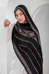 Mystic Noir Linen Scarf