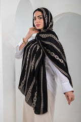 Golden Veil Linen Scarf