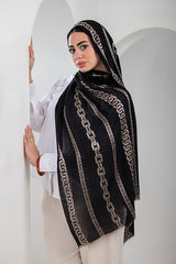 Golden Veil Linen Scarf