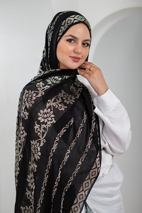 Velvet Shine Linen Scarf