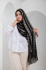 Golden Shadow Linen Scarf