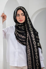 Golden Shadow Linen Scarf