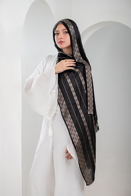 Golden Secret Linen Scarf