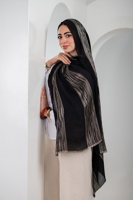 Twilight Gold Linen Scarf