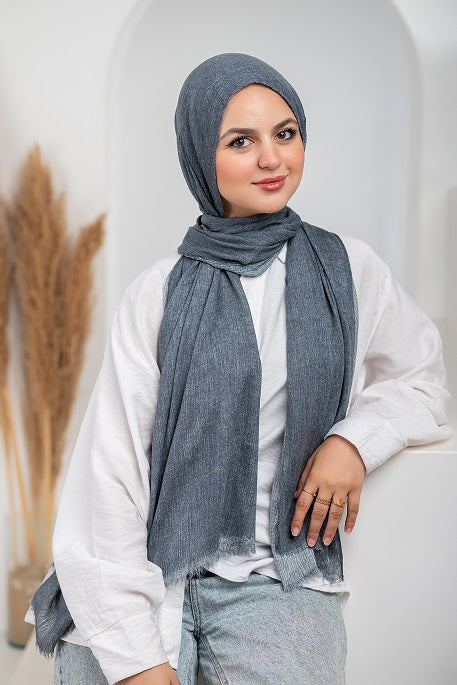 Foggy  Linen Scarf