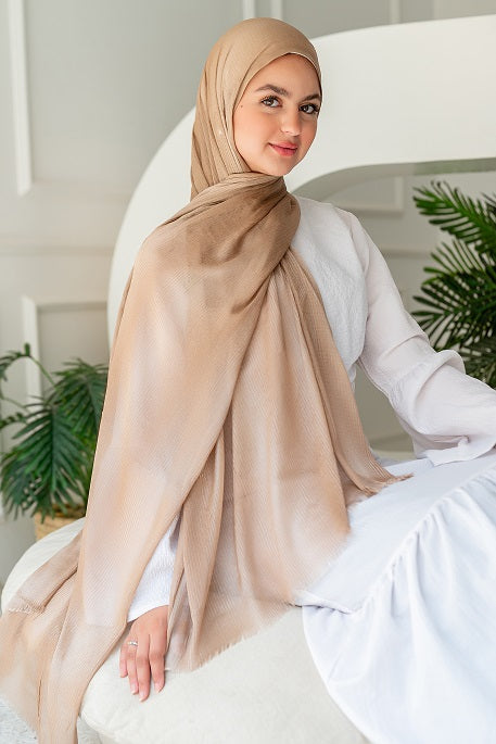Feather Kuwaiti Cotton Scarf