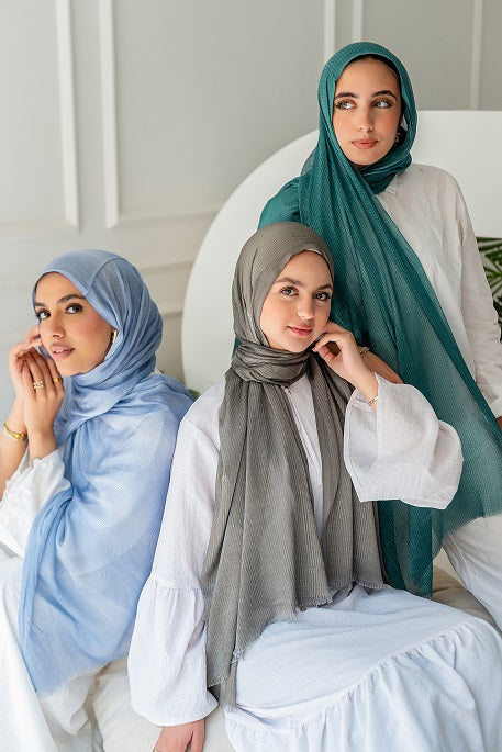 Feather Kuwaiti Cotton Scarf