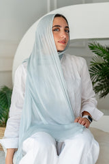 Feather Kuwaiti Cotton Scarf