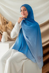 Sky Gradient Organza Scarf