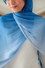 Sky Gradient Organza Scarf
