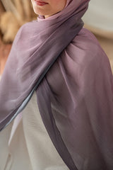 Rosetone Gradient Organza Scarf
