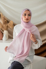 Blush Gradient Organza Scarf
