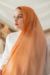 Gold Gradient Organza Scarf