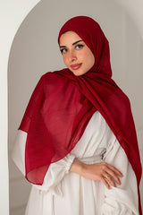 Crinkle Chiffon Shimmer Scarf