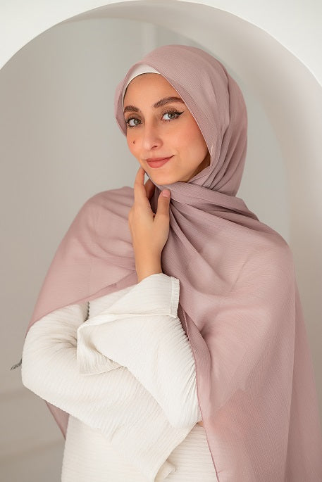 Crinkle Chiffon Shimmer Scarf