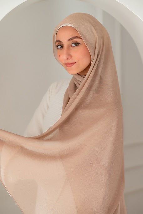 Crinkle Chiffon Shimmer Scarf