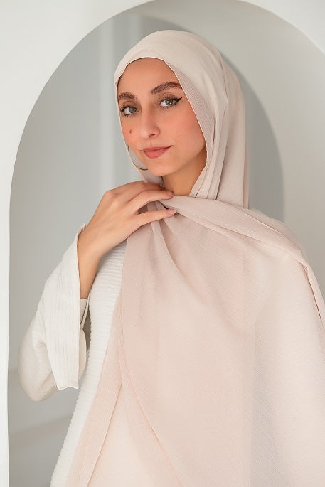 Crinkle Chiffon Shimmer Scarf