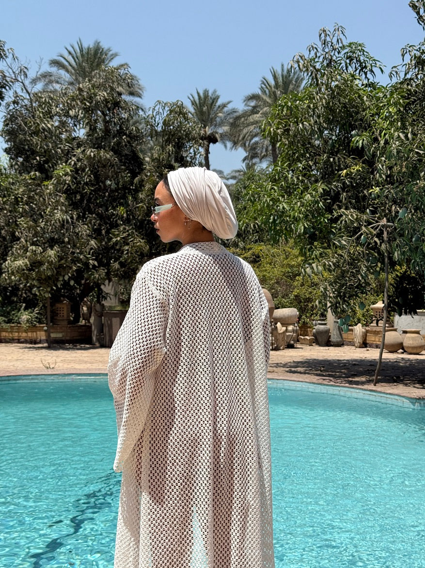 Linen Crochet Cardigan