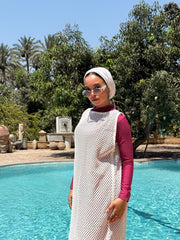Sleeves Crochet Dress
