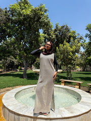 Sleeves Crochet Dress