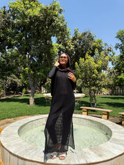 Sleeves Crochet Dress