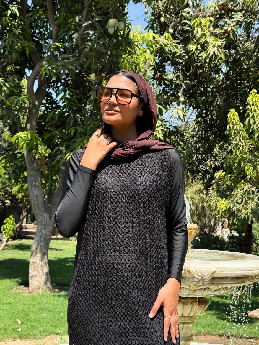 Sleeves Crochet Dress
