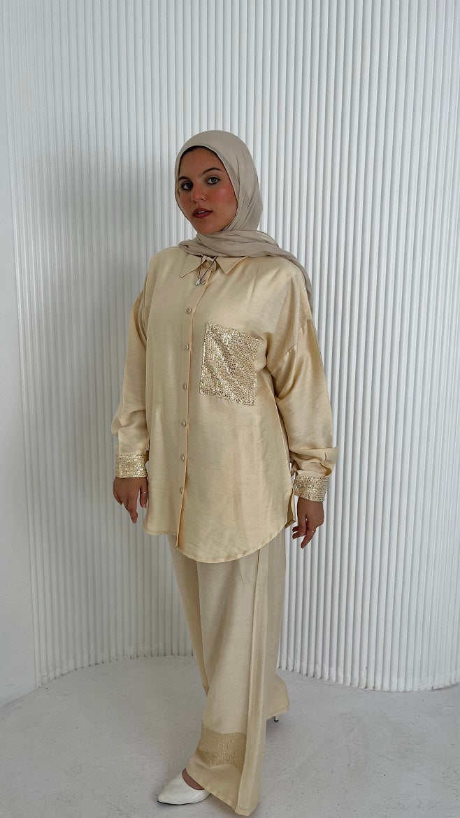 Golden Linen Set