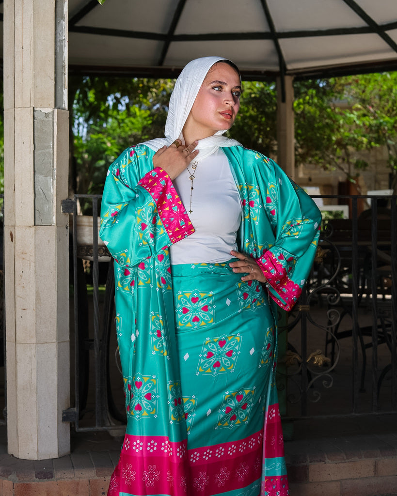 Noma Printed Satin Set
