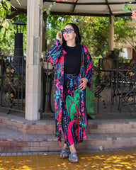 Mosaic Printed Satin Set