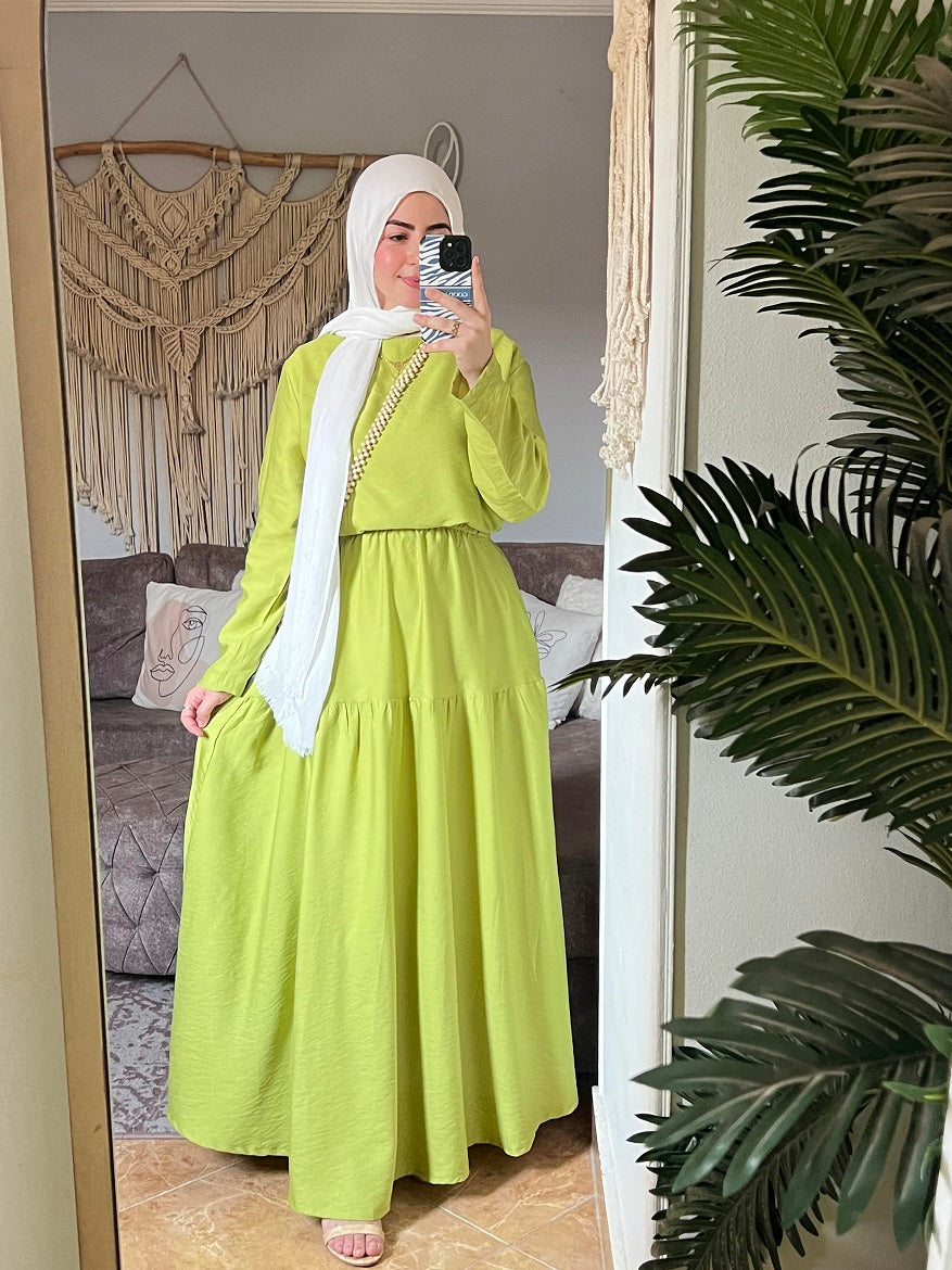 Modest Chic Set - Lime