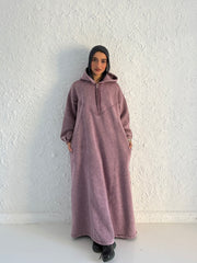 Washed Hoodie Abaya