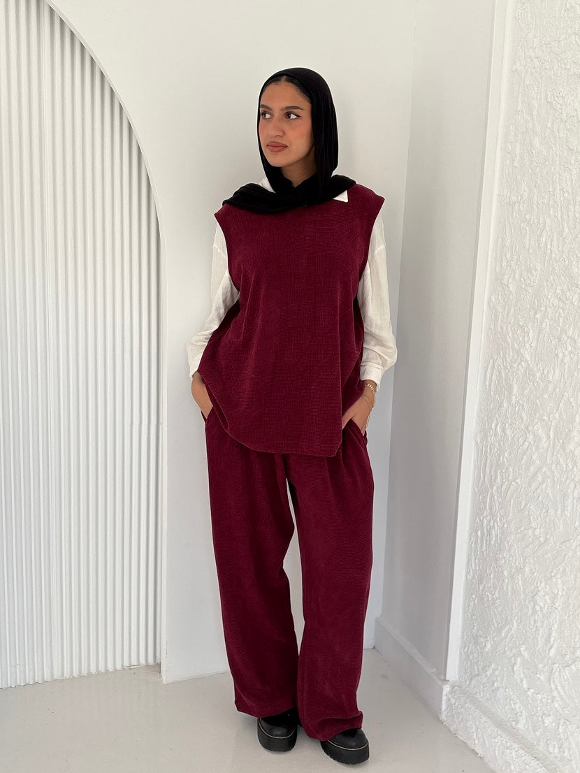 Sleeveless Turkish Set