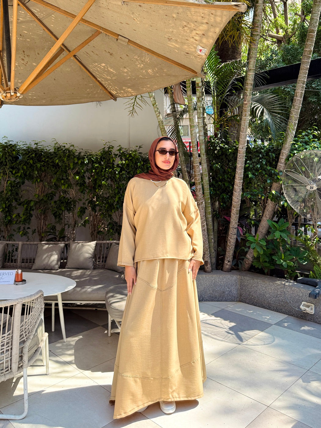 Turkish Linen Set with Skirt