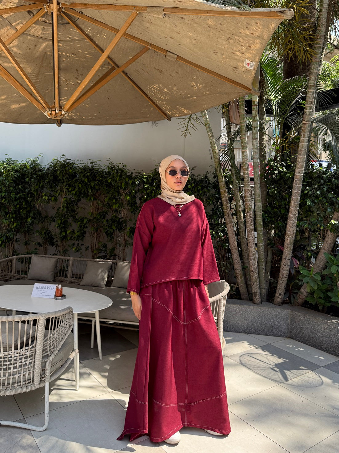 Turkish Linen Set with Skirt