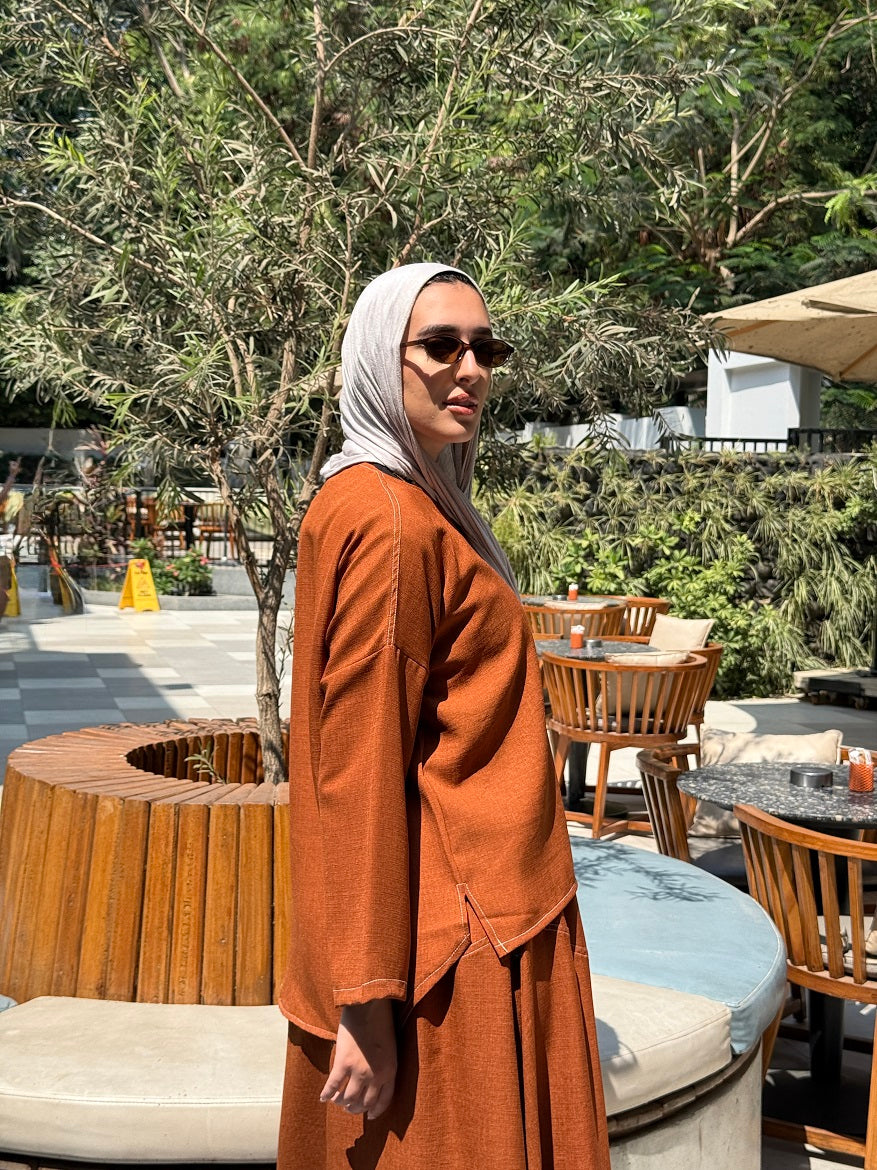 Turkish Linen Set with Skirt