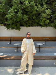 Wide Leg Linen Set