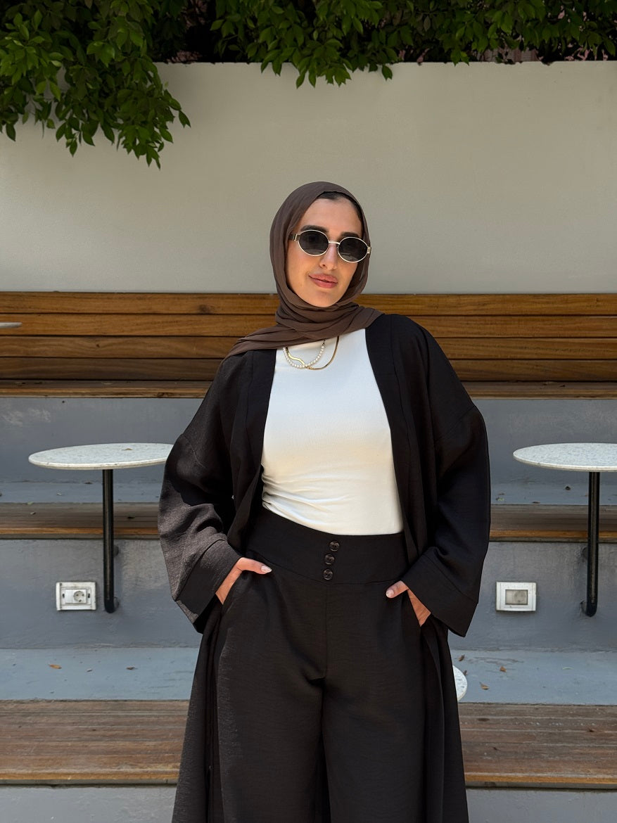 Wide Leg Linen Set